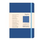 Taccuino Ispira - con elastico - copertina flessibile - A5 - 96 fogli - righe - blu royal - Fabriano