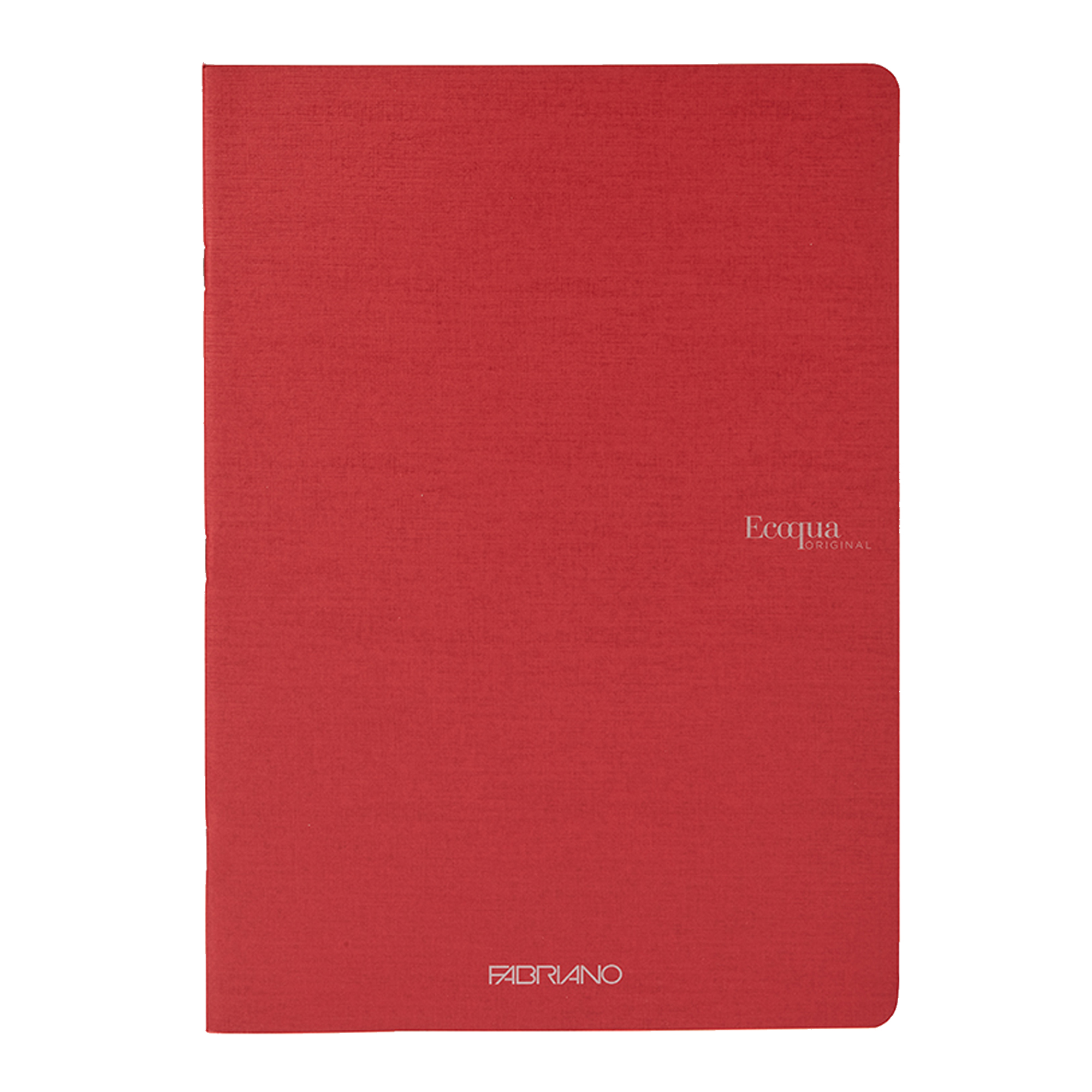 Maxiquaderno EcoQua original PM - A4 - 90 gr - 1 rigo - 40 fogli - rosso  scuro - Fabriano su