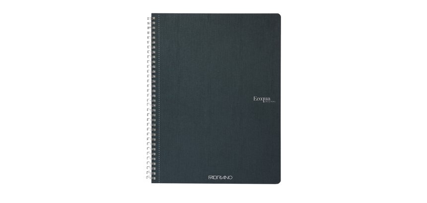 Maxiquaderno Ecoqua original - A4 - 90 gr - 5 mm - 70 fogli - verde scuro - spiralato - Fabriano
