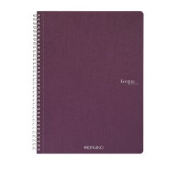 Maxiquaderno Ecoqua original - spiralato - A4 - 90 gr - 5 mm - 70 fogli - vino - Fabriano