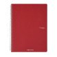 Maxiquaderno Ecoqua original - spiralato - A4 - 90 gr - 1 rigo - 70 fogli - rosso scuro - Fabriano