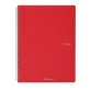 Maxiquaderno Ecoqua original - spiralato - A4 - 90gr - 1 rigo - 70 fogli - lampone - Fabriano