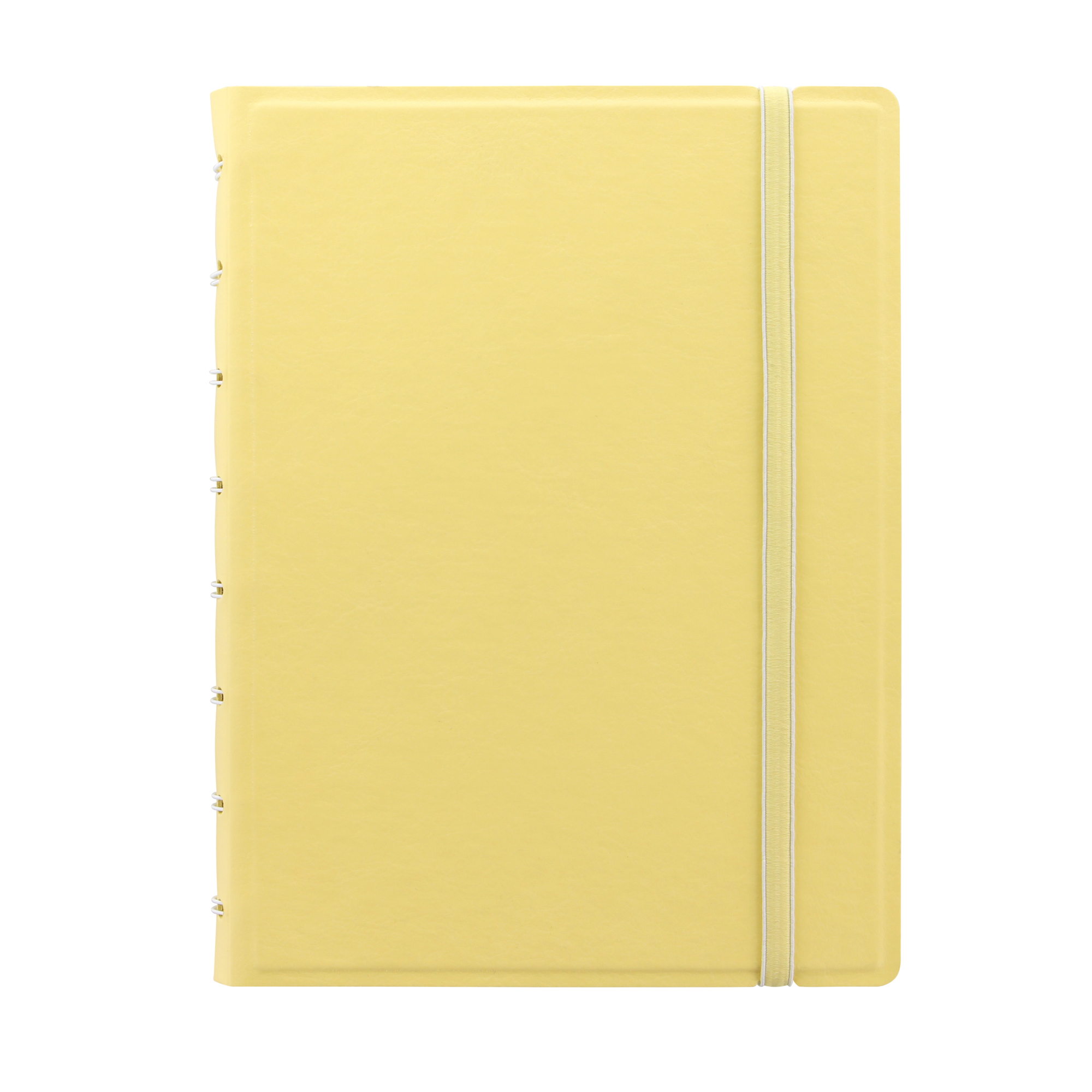 Notebook - con elastico - copertina similpelle - A5 - 56 pagine - a righe -  giallo limone - Filofax su