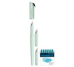 Set penna stilografica Callissima - 3 punte intercambiabili incluse - fusto verde menta - Schneider