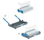 Cartuccia ricaricabile - struttura con film incluso - 75 micron - lucido - per plastificatrice Foton 30 - GBC