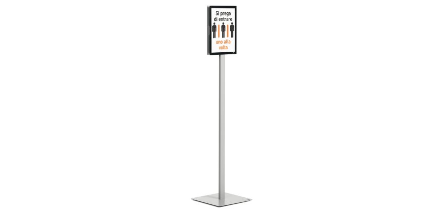 Espositore Info Stand Basic - da pavimento - A4 - Durable