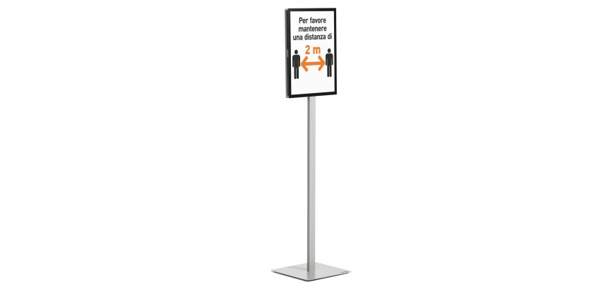 Espositore Info Stand Basic - da pavimento - A3 - Durable