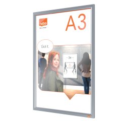 Cornice Impression PRO - a clip - A3 - alluminio - Nobo