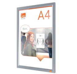 Cornice Impression PRO - a clip - A4 - alluminio - Nobo