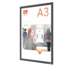 Cornice Impression PRO - a clip - A3 - grafite - Nobo