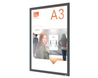 Cornice Impression PRO - a clip - A3 - grafite - Nobo