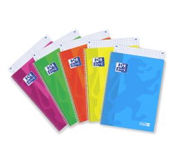 Maxiquaderno spiralato Neon On - A4 - 1 rigo - 120 fogli - 90 gr - colori assortiti - Oxford