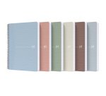 Maxiquaderno spiralato Rec'up - A4 - 1 rigo - 180 fogli - 90 gr - colori assortiti - Oxford