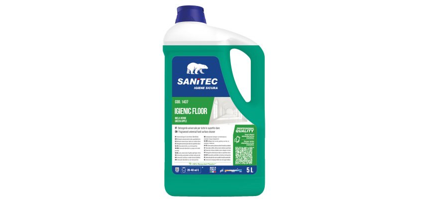 Detergente pavimento Igienic Floor - 5 L - mela verde - Sanitec