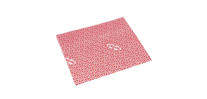 Panno multiuso Wipro - con proprietà antibatteriche - 36 x 42 cm - rosso - Vileda - conf. 20 pezzi