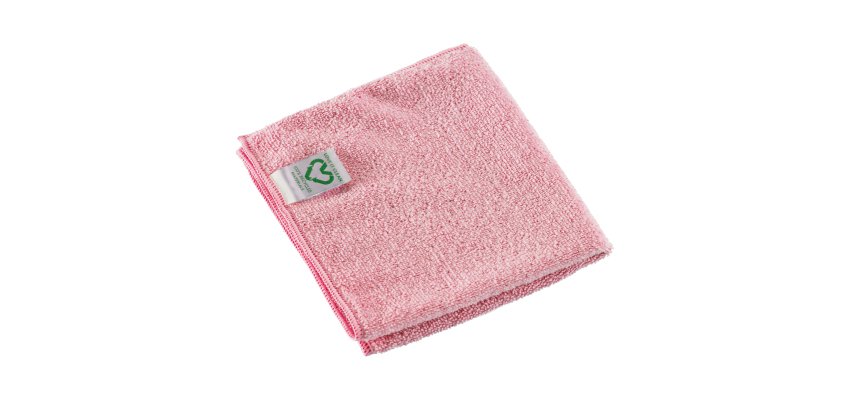 Panno r-MicroTuff Swift - microfibra - tessuto riciclato - 35 x 38 cm - rosso - Vileda - conf. 5 pezzi