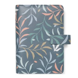 Organiser Botanical - f.to Personal 187 x 153 x 40 mm - con cinturino - blu - Filofax