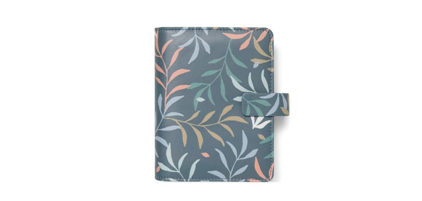 Organiser Botanical - f.to Pocket 146 x 128 x 36 mm - con cinturino - blu - Filofax