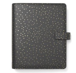 Organiser Confetti - f.to A5 - 233 x 217 x 46 mm - con cinturino - nero - Filofax
