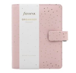 Organiser Confetti - f.to Pocket - 146 x 128 x 36 mm - con cinturino - rosa - Filofax