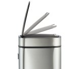 Cestino no touch - con sensore - 24 x 24 x 43 cm- 12 lt - argento metallizzato - Durable