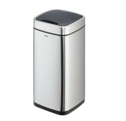 Cestino no touch - con sensore - 27 x 27 x 57 cm- 21 lt - argento metallizzato - Durable