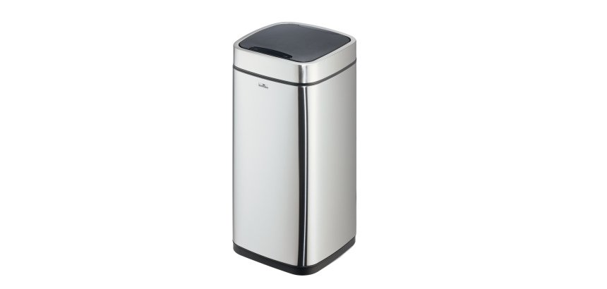 Cestino no touch - con sensore - 27 x 27 x 57 cm- 21 lt - argento metallizzato - Durable