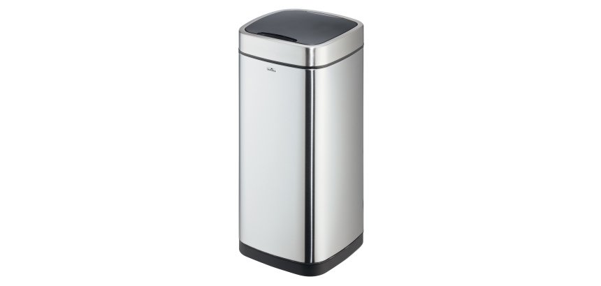 Cestino no touch - con sensore - 30,5 x 30,5 x 69 cm - 35 lt - argento metallizzato - Durable
