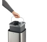 Cestino no touch - con sensore - 30,5 x 30,5 x 69 cm - 35 lt - argento metallizzato - Durable