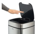 Cestino no touch - con sensore - 30,5 x 30,5 x 69 cm - 35 lt - argento metallizzato - Durable