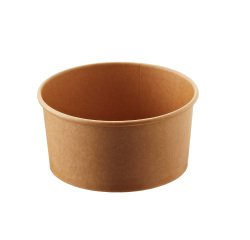 Insalatiera Street Food - Ø 15 x H 7,5 cm - 1000 ml - avana/bianco - Leone - conf. 24 pezzi