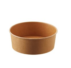 Bowl monouso Street Food - 16 x h 6.8 cm - 1300 ml - avana/bianco - Leone - conf. 24 pezzi
