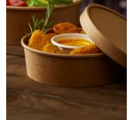 Coperchio Street Food -  per bowl monouso - Ø 18,4 cm - trasparente - Leone - conf. 24  pezzi