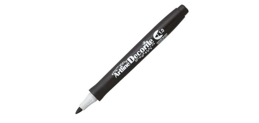 Marcatore Decorite - punta tonda - 1.0 mm - nero - Artline