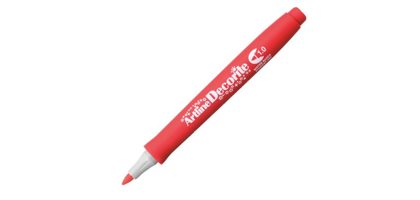 Marcatore Decorite - punta tonda - 1.0 mm - rosso - Artline