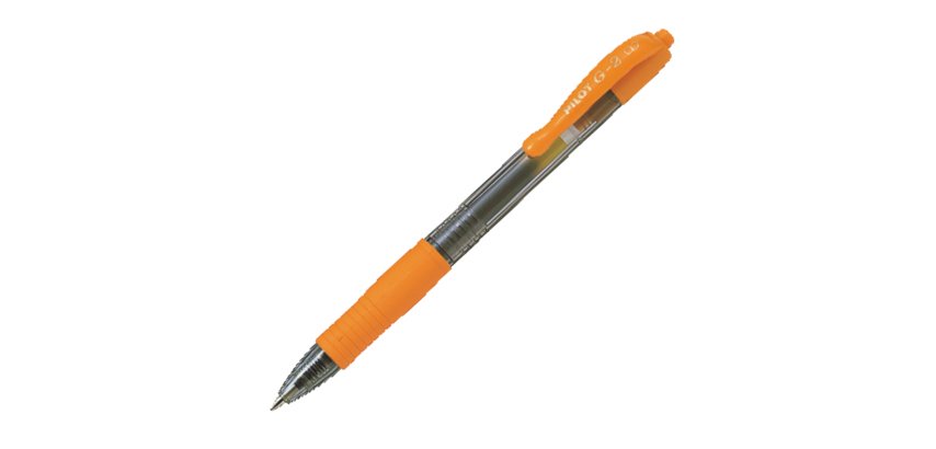 Roller gel a scatto G-2 - punta 0,7mm - arancio - Pilot