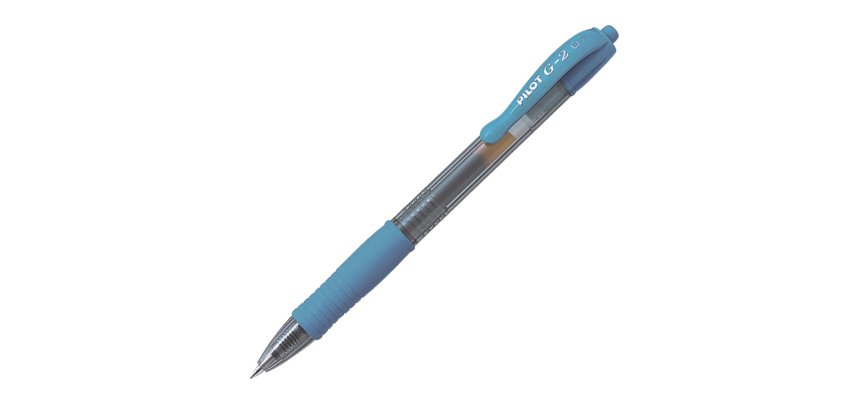 Roller gel a scatto G-2 - punta 0,7mm - celeste - Pilot