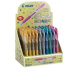 Roller gel scatto G-2 - 0,7 mm - colori assortiti metallic - Pilot - Display 60 pezzi