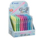 Roller gel scatto G-2 - 0,7 mm - colori assortiti pastel - Pilot - Display 60 pezzi