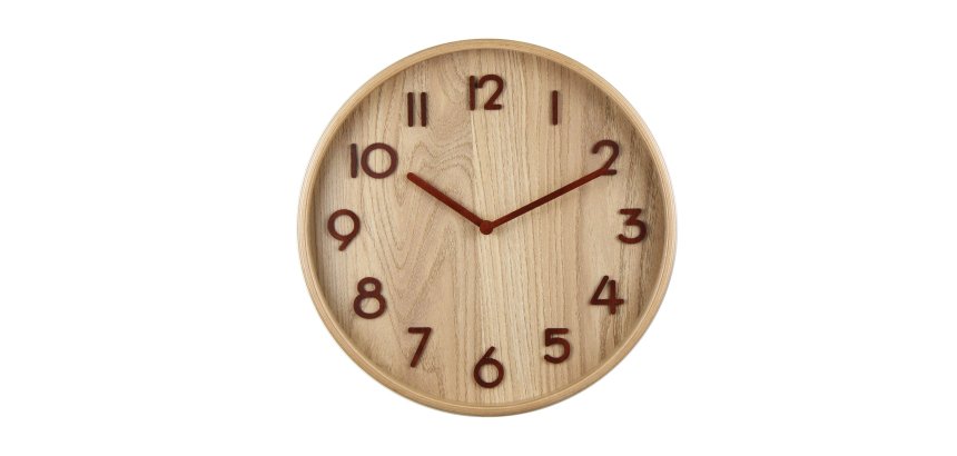 Orologio da parete Wood - diametro 32 cm - legno - Methodo