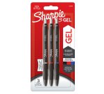 Penna gel a scatto - 0.7 mm - nero/blu/rosso - Sharpie - conf. 3 pezzi