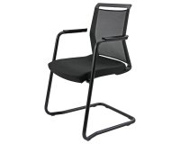 Seduta attesa Light LLS - con braccioli inclusi - nero - Unisit