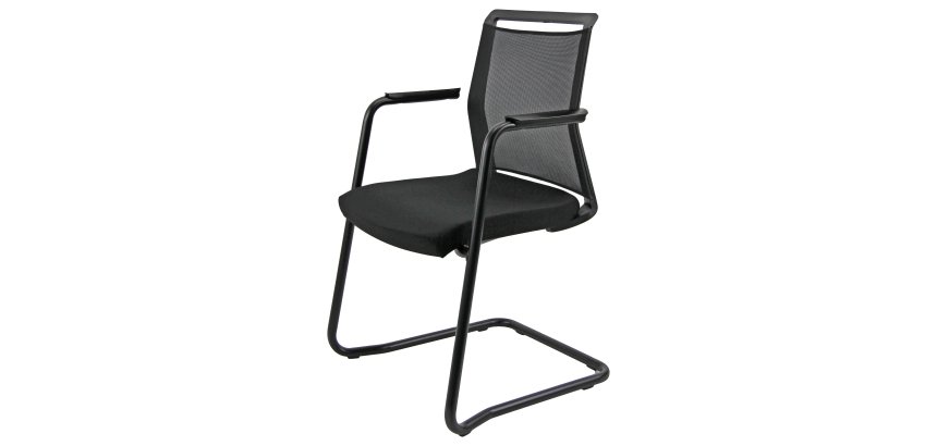Seduta attesa Light LLS - con braccioli inclusi - nero - Unisit