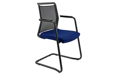 Seduta attesa Light LLS - con braccioli inclusi - blu/nero - Unisit