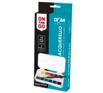 Acquerelli On the Go - DOM - conf. 12 pezzi + pennello + tavolozza