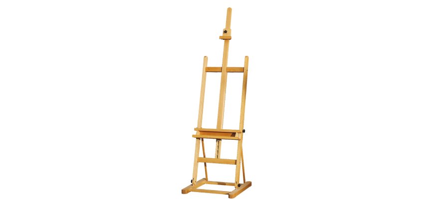 Cavalletto Studio - legno di  faggio - altezza tela max 140 cm - 47 x 57 x 185 cm - DOM