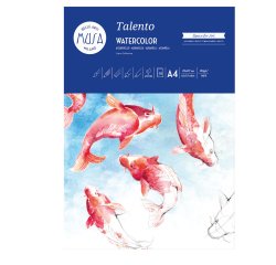 Carta per acquarello Talento - A4 - 300 gr/m2 - MUSA - conf. 10 fogli