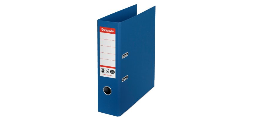 Registratore a leva - CO2 neutral - A4 - dorso 75 mm - blu - Esselte