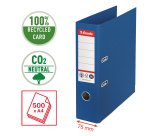 Registratore a leva - CO2 neutral - A4 - dorso 75 mm - blu - Esselte