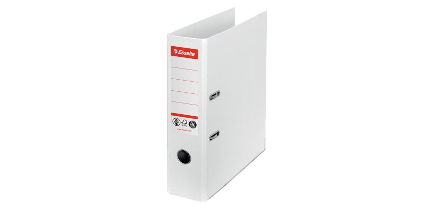 Registratore a leva - CO2 neutral - A4 - dorso 75 mm - bianco - Esselte